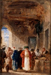 O vendedor de ópio (óleo sobre painel)