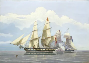 A captura do navio espanhol de tráfico de escravos 