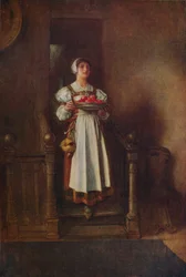 Uma empregada doméstica do albergue, c1800