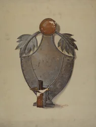 Pai. German Tin Sconce, c. 1937.
