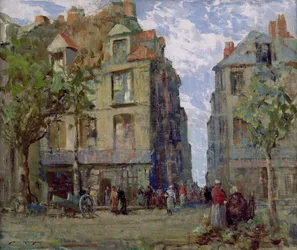 Uma Vista em Dieppe (óleo sobre tela)