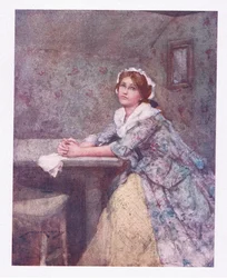 A sua adorável filha, mais bonita nas suas lágrimas (cor litho)