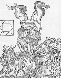 Facsmilie do Hieróglifo Astrológico que previa o Grande Incêndio de Londres, de &39;Monarchy or No Monarchy in England&39; publicado em 1651