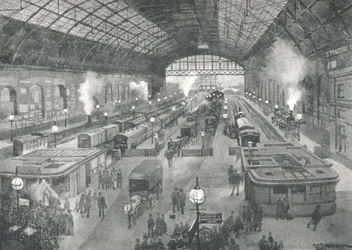 Estação Cannon Street - noite, 1891