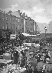 Middlesex Street, Petticoat Lane, domingo de manhã, 1891