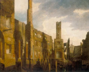 The Ruins of the Pantheon in Oxford Street after the Disasterous Fire of 14 January 1792