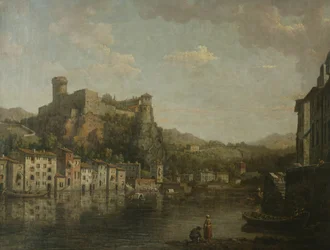 Vista de Lyon (óleo sobre tela)