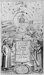 Um discurso sobre um novo mundo e outro planeta em 2 livros, 1640 (frontispício)