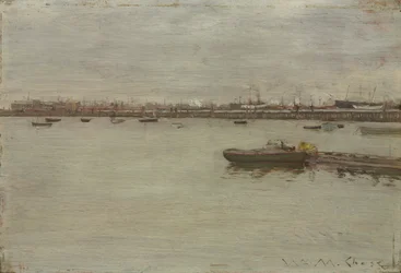 Dia cinzento na baía, c. 1886
