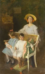 Grupo de retratos (Dorothy, Helen e Bob), c. 1904