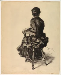 Mulher sentada