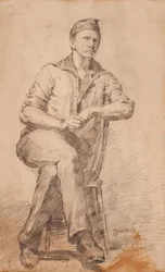 Homem Sentado, c. 1870.