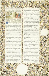 Manuscrito caligráfico e iluminado, c.1871-1873
