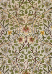 Tecido decorativo. 1876-90