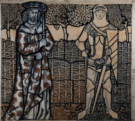 Rei Arthur e Sir Lancelot, 1862.