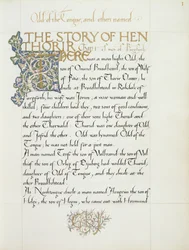 Ms 270 * f.1r A história de Hen Thorir, c.1873-4 (papel)