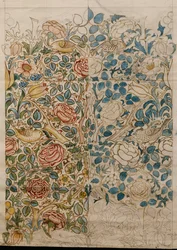Rose, design para chintz