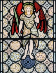 Serafim ou anjo, projetado em 1865 (vitral)