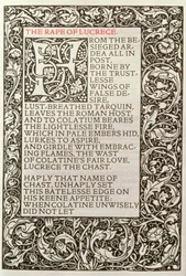 The Rape of Lucrece, de 
