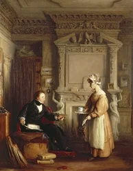 O coleccionador de arte John Sheepschanks e um criado doméstico