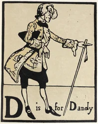 D é de Dandy, ilustração de 