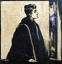 Eleonora Duse (1858-1924) ilustração de 