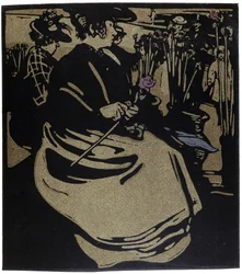 Flower Merchant, Londres em "Types of London", de William Nicholson (1872-1949)