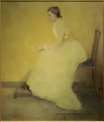 Mulher de amarelo