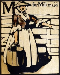 M de Milkmaid, ilustração de 