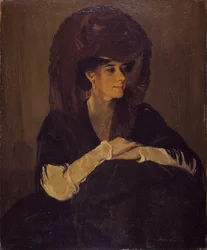 The Brown Veil Portrait Of Mrs. Harrington Mann, 1905.