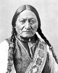 Retrato de Sitting Bull, chefe índio