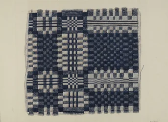 Blue and White Homespun, c. 1937.