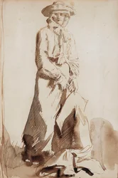 Portrait of Grace, a esposa do artista,
