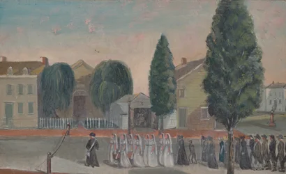 Cortejo fúnebre infantil, década de 1870.