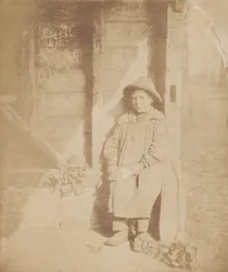Rapaz a descascar nabos, c. 1854 (foto)