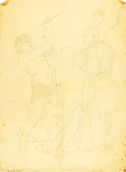 Moisés, Aarão e Hur no Monte Horeb (estudo vestido)