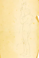Moisés, Aarão e Hur no monte Horeb (estudo - figura à direita)