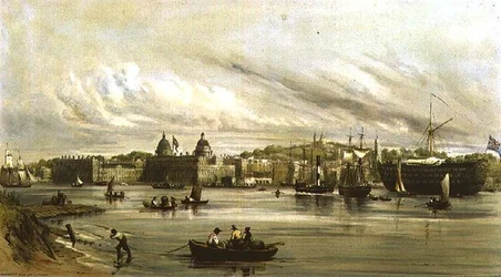 Greenwich e o Dreadnought (litho)