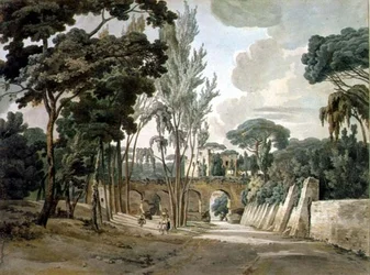 Aquadutos antigos perto do Capodichino, Nápoles, 1780-1782