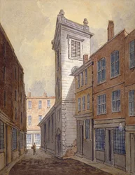 Igreja de St George Botolph Lane de George Lane, City of London, c1813