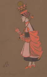 Rainha Vermelha (figurino para Alice no País das Maravilhas) 1915)