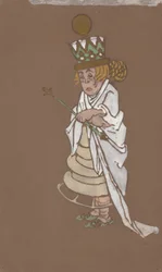 Rainha Branca (figurino para Alice no País das Maravilhas) 1915