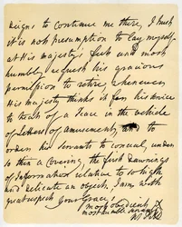 Carta de William Pitt ao duque de Newcastle, Hayes, em 23 de outubro de 1759.