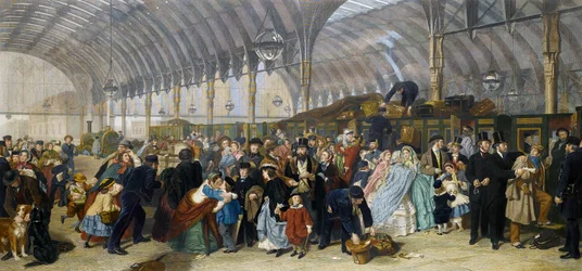 A estação ferroviária, 1866