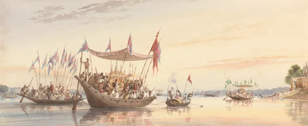 Isherah - Procissão da Água da Imagem da Doorga Anterior à Sua Imersão ao Pôr-do-Sol