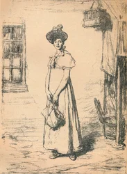 O Estudo da Dona de Casa Jovem, c1878.