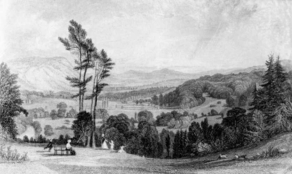 Vista de Norbury, Surrey, século XIX.