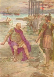 Gaius Marius sentado no exílio entre as ruínas de Cartago, c1912 1912
