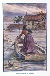 Ela pegou o remo e levantou-se, de 1930