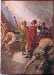 Timoleon navegando para a Sicília, de Plutarch Lives publicado por T C & E C Jack Ltd